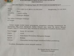 Undangan Mediasi BPN Kampar diDuga “Odong – Odong” Surat Asli ” Dicari Polda” Sebut PH Ada Pada Murni Maryati Ningsih