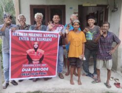 Tim Relawan Millenial Kampung KBS Dua Periode Datangi Kediaman Tokoh Masyarakat di Kecamatan Bantan