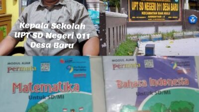 Kepsek SDN 011 Desa Baru Dengan MU Diduga Kerjasama Bisniskan Buku LKS