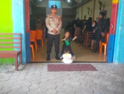 Memberikan Rasa Aman Saat Umat Beribadah, Polsek Kandis Lakukan Pengamanan Jumat Agung