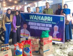 Ketua WAHAPRI Anggia Murni SH Memberibantuan Masyarakat Yang Dapat Musibah Kebakaran
