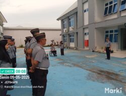 Kalapas Narkotika Kelas IIB Rumbai, Pimpin Apel Pagi Beri Apresiasi Untuk Meningkatkan Motivasi Dan Evaluasi Tugas