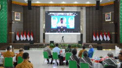 Danrem 031/Wira Bima Bersama Purnawirawan TNI-Polri Laksanakan Vicon Halal Bihalal Bersama Presiden RI