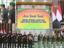 Danrem 031/WB Pimpin Sertijab Kepala Seksi Intelijen Kasrem 031/Wira Bima