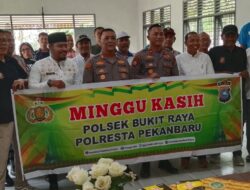 Polresta Pekanbaru dan Polsek Bukit Raya: Minggu Kasih Wadah Aspirasi Masyarakat Marpoyan Damai