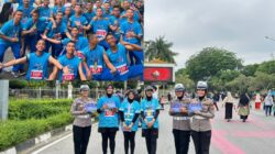 Tim Polwan Cantik Ditlantas Polda Riau Dapat Sambutan Hangat di Car Free Day Pekanbaru