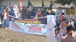 Keadilan Sudah Dikubur!, LSM BERANTAS Bawa Pocong ke Kejari Pekanbaru