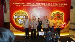 Hadiri Seremoni Apresiasi Tim Voli, Kapolri: Terus Bawa Harum Nama Institusi