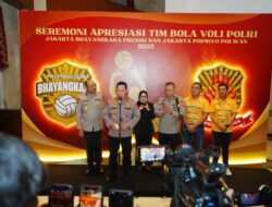 Hadiri Seremoni Apresiasi Tim Voli, Kapolri: Terus Bawa Harum Nama Institusi