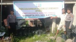 Dukung Program Ketahanan Pangan, Polsek Kandis Cek Lokasi untuk Penanaman Sayur dan Kolam Ikan