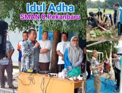 SMAN 8 Pekanbaru Gelar Kurban Idul Adha 1446 H, Menumbuhkan Semangat Kepedulian Sosial