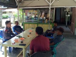 BHABINKAMTIBMAS KAMPUNG BELUTU KANDIS SAMBANGI WARGA, SOSIALISASIKAN KAMTIBMAS DAN KARHUTLA