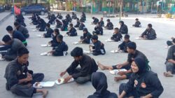 Pelaksanaan Ujian Kenaikan Tingkat Perguruan Pencak Silat Laskar Silat Nusantara sebanyak 65 Siswa