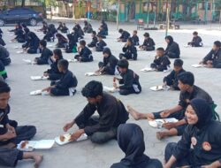 Pelaksanaan Ujian Kenaikan Tingkat Perguruan Pencak Silat Laskar Silat Nusantara sebanyak 65 Siswa