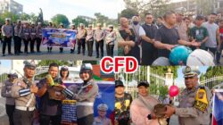 Ditlantas Polda Riau Peduli Keselamatan dan Lingkungan Dalam Semangat Green Policing, Ajak Pengunjung CFD