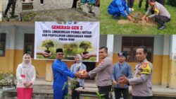 Polda Riau Gelar Kegiatan Penghijauan Green Policing di SMK Negeri 8 Pekanbaru