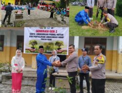 Polda Riau Gelar Kegiatan Penghijauan Green Policing di SMK Negeri 8 Pekanbaru