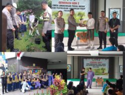 Gelar Green Policing Mahasiswa dan Bhabinkamtibmas Ajak SMK Muhammadiyah 2 Cintai Lingkungan