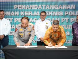 Polda Riau Tandatangani Pedoman Kerja Teknis dengan SKK Migas, Pertagas, dan Pertamina Patra Niaga