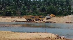 Kapolri di Minta Tangkap HS dan Ketua Panitia Mesjid Desa Domo Selaku Aktor Penambang Pasir diDuga Ilegal di Aliran Sungai Subayang