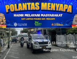 Polres Kep. Meranti Beri Pelayanan Pengawalan Ambulance Jenazah, Wujudkan Polantas Menyapa