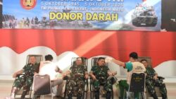 Korem 133/NW Gelar Donor Darah, Wujud Sinergi dan Kepedulian Dalam Rangka HUT TNI ke-80