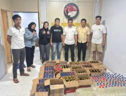 KRYD Sat Narkoba Polres Gorontalo, Amankan Ratusan Botol Miras Berbagai Jenis Di Empat Wilayah Kecamatan