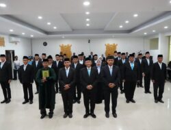 Penguatan Organisasi, 26 Pejabat Manajerial di Lingkungan Kanwil Ditjenpas Aceh Resmi Dilantik