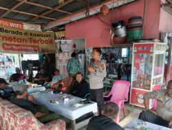 “Suasana Hangat, Kapolsek Kandis Sambang Tokoh Masyarakat Kampung Jambai Makmur”