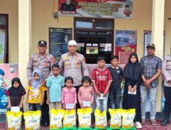 Jum’at Berkah, Polsek Pantee Bidari Santuni Anak Yatim Piatu dan Kaum Dhuafa