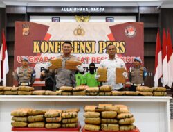 Polres Aceh Timur Gagalkan Penyeludupan 67 Kg Ganja, 2 Pelaku Diamankan