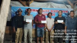 Turnamen Domino Pektay Perketat Kota Langsa ke-3 Berakhir, Ridwan – Rozy Sabet Juara Utama