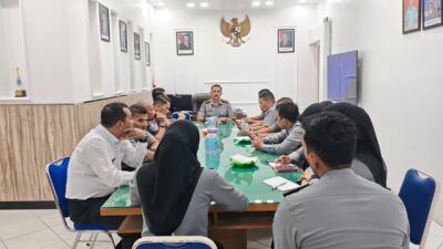 Perkuat Sinergi dalam Pelaksanaan Tugas dan Fungsi, Kepala Lapas Kelas IIA Banda Aceh gelar Rapat Internal