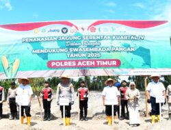 Wujudkan Swasembada Pangan, Polres Aceh Timur Tanam Jagung Serentak Kuartal IV Tahun 2025