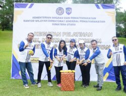 Tingkatkan Kekompakan dan Disiplin, Kanwil Ditjenpas Sumut Gelar Pembinaan Fisik, Mental, dan Disiplin