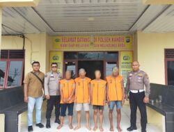 Polsek Kandis Ringkus Empat Terduga Pelaku Persetubuhan Anak di Bawah Umur