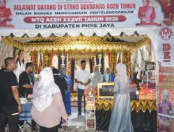 Tinjau Pemondokan dan Stand Dekranasda Aceh Timur di Pidie Jaya, Ini Kata Wabup T. Zainal Abidin.