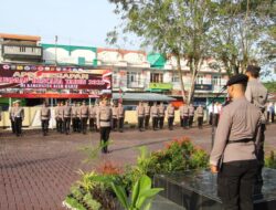 Polres Pesisir Barat Gelar Apel Kesiapsiagaan Tanggap Darurat Bencana
