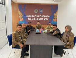 Satu Langkah, Satu Semangat, Lapas Kelas IIA Banda Aceh ikuti Kick Off Hari Bakti Kemenimipas Ke-1 Tahun 2025 secara Virtual.