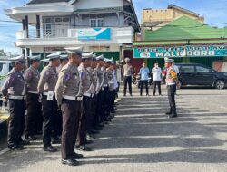 Ops Zebra Krakatau 2025, Sat Lantas Polres Pesisir Barat Gelar Apel Pengecekan Personel