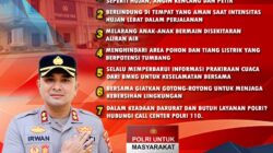 Imbauan Kapolres Aceh Timur Dalam Menghadapi Potensi Bencana di Musim Hujan