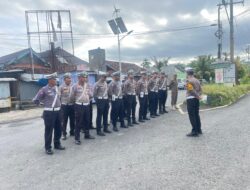 OPS zebra Krakatau,sat lantas polres pesisir barat laksanakan apel kesiapan PAM rawan pagi