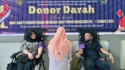 Peringati Hari Bhakti Kementerian Imigrasi dan Pemasyarakatan, Lapas Kelas IIB Langsa Gelar Donor Darah Bekerja Sama dengan PMI Kota Langsa