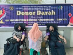 Peringati Hari Bhakti Kementerian Imigrasi dan Pemasyarakatan, Lapas Kelas IIB Langsa Gelar Donor Darah Bekerja Sama dengan PMI Kota Langsa