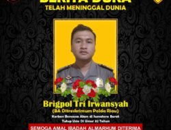 Innalilahi wa innailaihi rojiun: Brigpol Tri Irwansyah, Anggota BA Ditreskrimum Polda Riau, Meninggal dalam Tugas