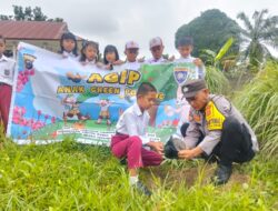Polsek Kandis Gelar Green Policing di SDN 1 Telaga Sam-Sam: Edukasi Lingkungan dan Penanaman Pohon