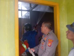 Polsek Pesisir Tengah Gerak Cepat Datangi TKP Kebakaran di Pekon Pemerihan