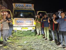 Wujud Kepedulian Nyata, Polsek Kandis Polres Siak Bersama CV. Jugul Jaya Kirim Bantuan untuk Korban Bencana di Tiga Provinsi