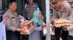Wujud Kepedulian Polri, Polsek Kandis Bantu Lansia Terdampak Longsor Akibat Hujan Berkepanjangan