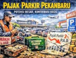Pajak Parkir Pekanbaru: Potensi Besar dan Kecil Akhir Tahun, Parkir Masih Jadi Lubang PAD Kendaraan Naik, Pajak Parkir Jalan di Tempat